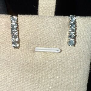 Blue topaz earring set